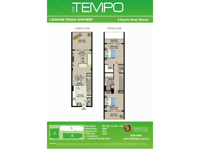 704A/8 Bourke Street, Mascot NSW 2020 Floorplan