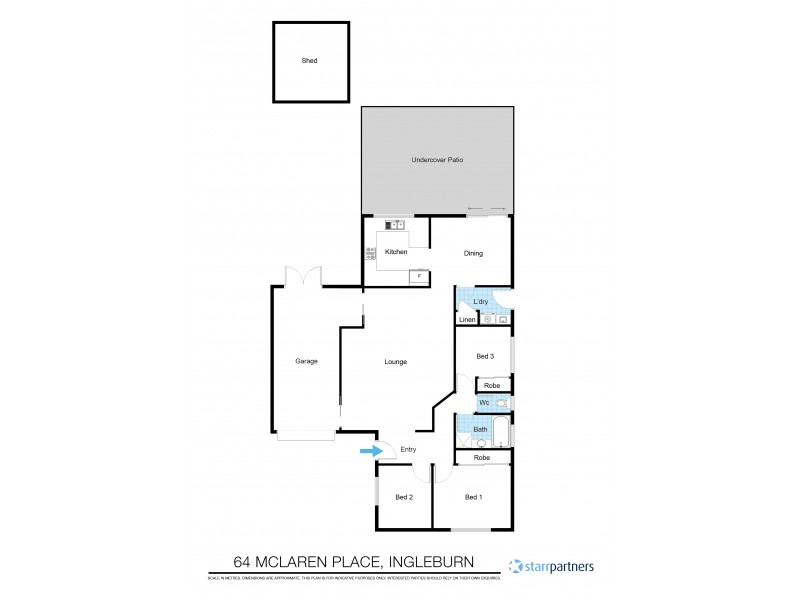 64 McLaren Pl, Ingleburn NSW 2565 Floorplan