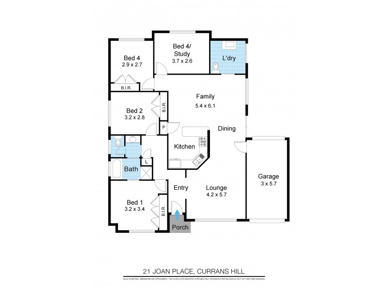 21 Joan Pl, Currans Hill NSW 2567 Floorplan