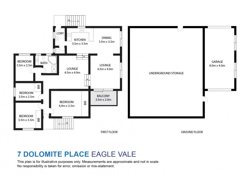 7 Dolomite Pl, Eagle Vale NSW 2558 Floorplan
