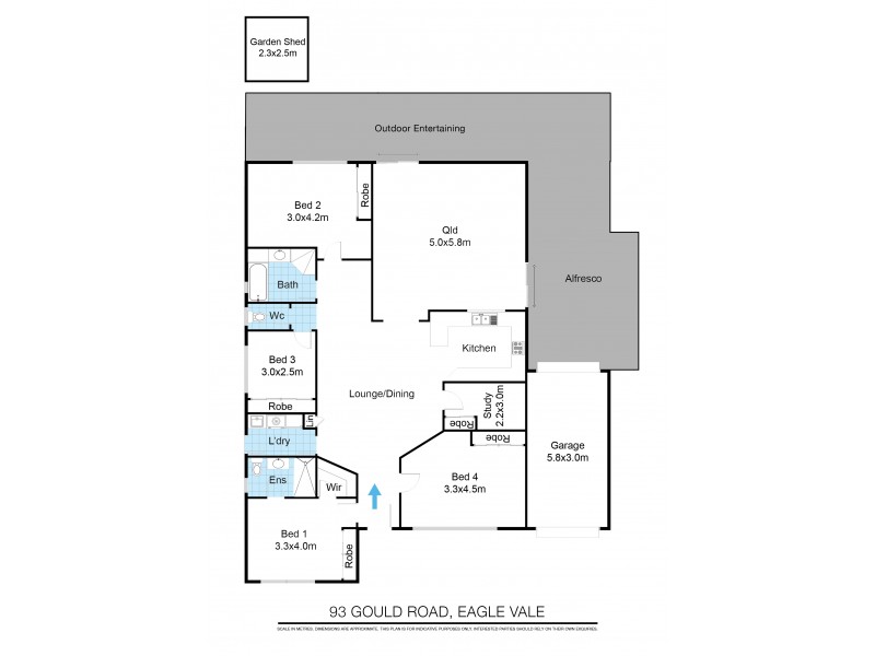 93 Gould Rd, Eagle Vale NSW 2558 Floorplan