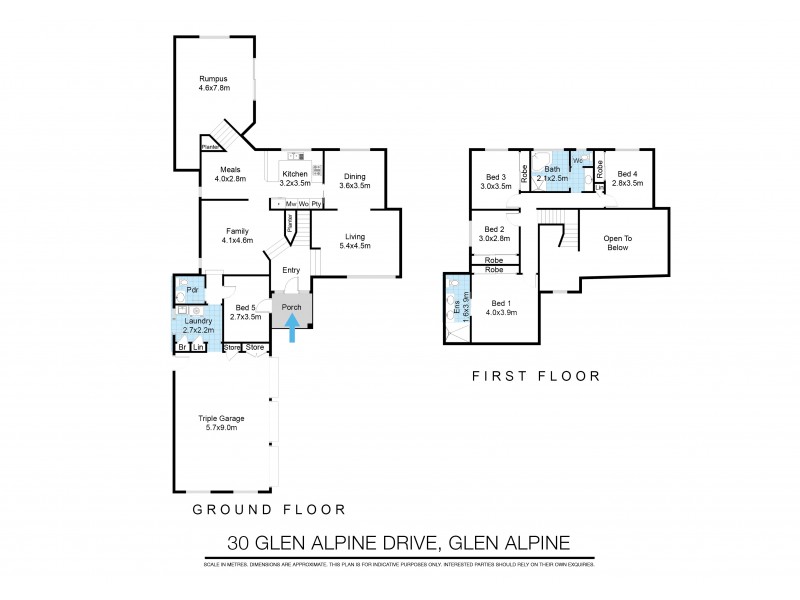 30 Glen Alpine Dr, Glen Alpine NSW 2560 Floorplan