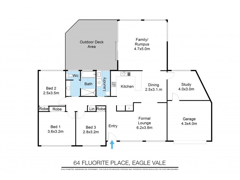 64 Fluorite Pl, Eagle Vale NSW 2558 Floorplan