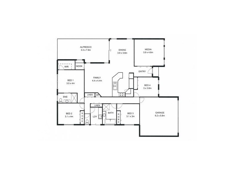 11 Kimdonn Drive, Withcott QLD 4352 Floorplan