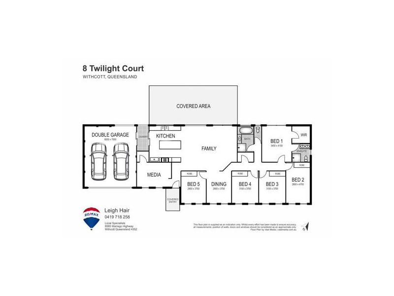 8 Twilight Court, Withcott QLD 4352 Floorplan