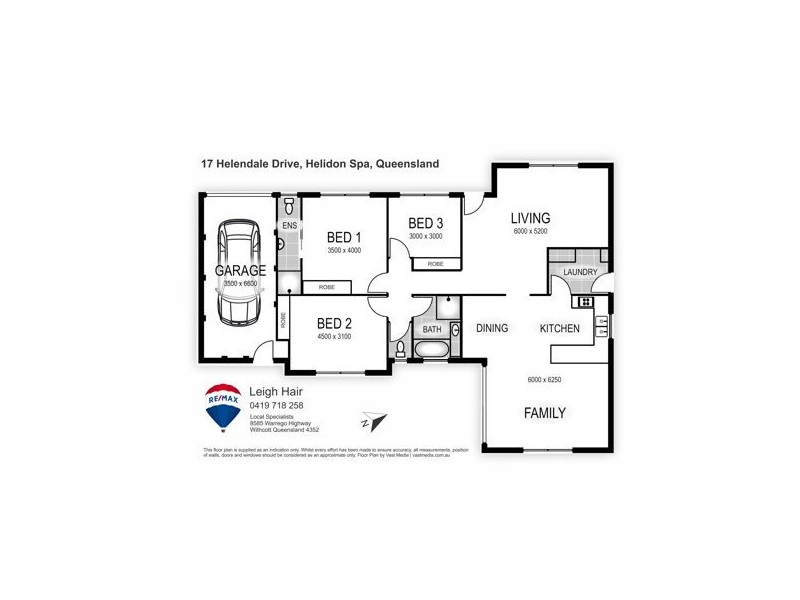 17 Helendale Drive, Helidon Spa QLD 4344 Floorplan