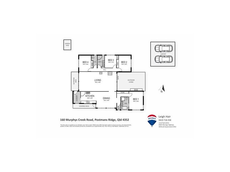 160 Murphys Creek Road, Postmans Ridge QLD 4352 Floorplan
