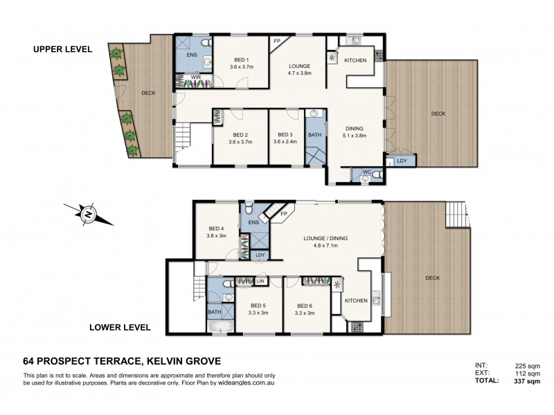 64 A Prospect Terrace, Kelvin Grove QLD 4059 Floorplan