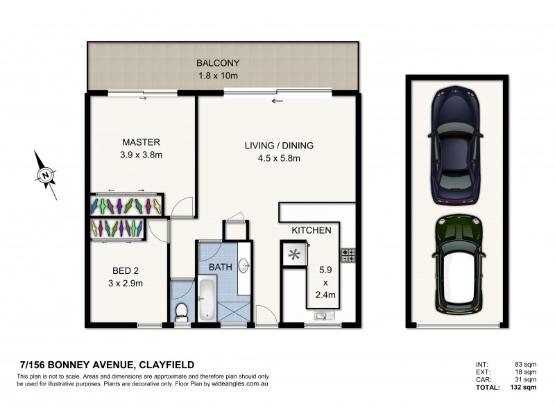 7/156 Bonney Avenue, Clayfield QLD 4011 Floorplan
