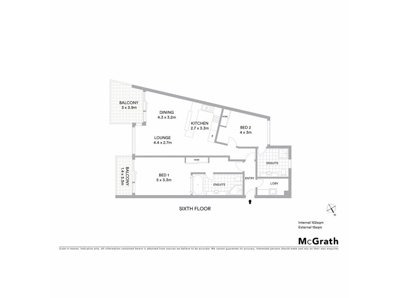 610-611/2 Martin Street, Ballina NSW 2478 Floorplan