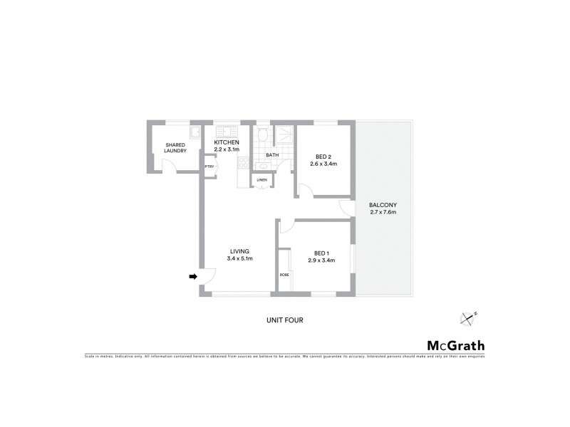 4/80 Burnet Street, Ballina NSW 2478 Floorplan