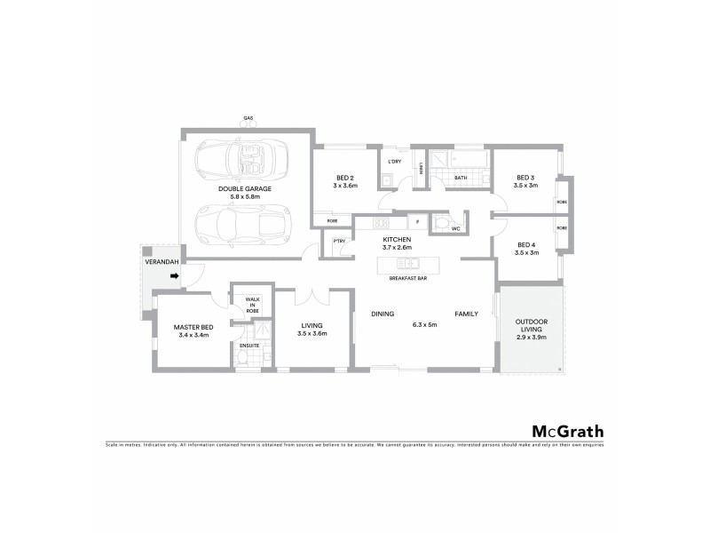 2/1 Sunbird Avenue, Ballina NSW 2478 Floorplan