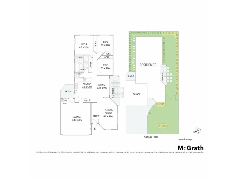 2/1 Yuraygir Place, Lennox Head NSW 2478 Floorplan