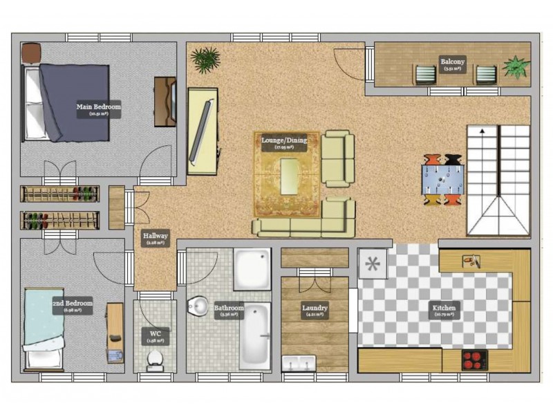 5/329 West Street, Harristown QLD 4350 Floorplan