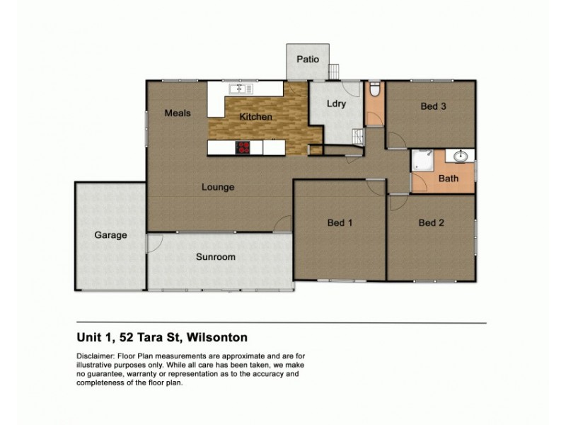 1/52 Tara Street, Wilsonton QLD 4350 Floorplan