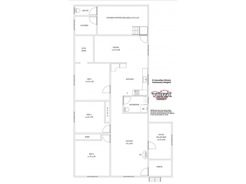 5 Llewellyn Street, Centenary Heights QLD 4350 Floorplan
