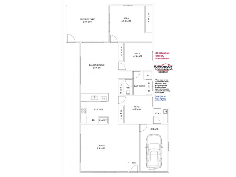 88 Stephen Street, Harristown QLD 4350 Floorplan