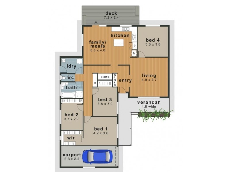 13 Wuth Street, Darling Heights QLD 4350 Floorplan