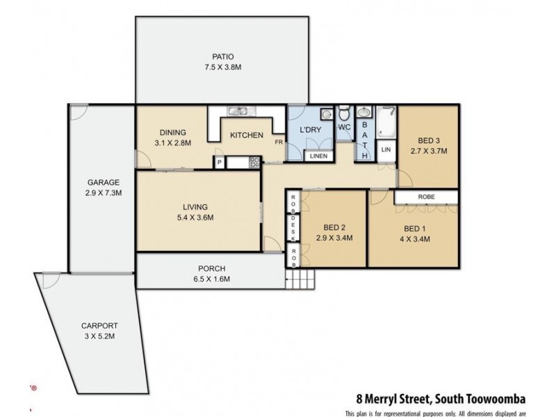 8 Merryl Street, South Toowoomba QLD 4350 Floorplan