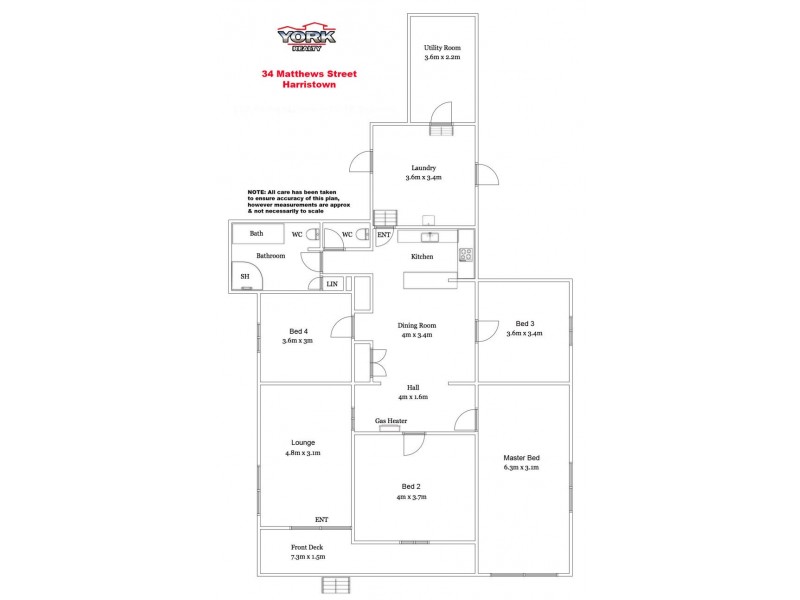 34 Matthews Street, Harristown QLD 4350 Floorplan