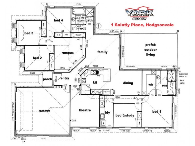 1 Saintly Place, Hodgson Vale QLD 4352 Floorplan
