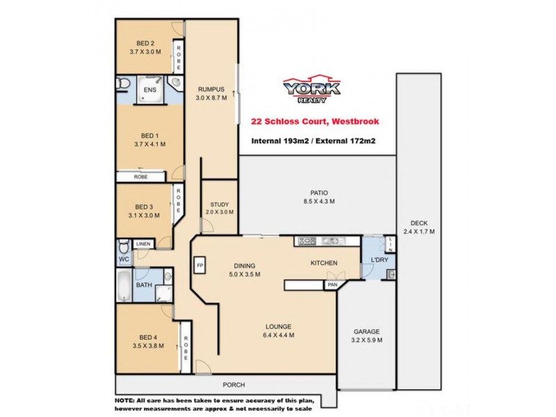22 Schloss Court, Westbrook QLD 4350 Floorplan