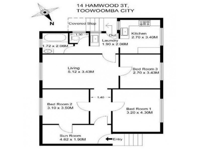 14 Hamwood Street, Toowoomba City QLD 4350 Floorplan