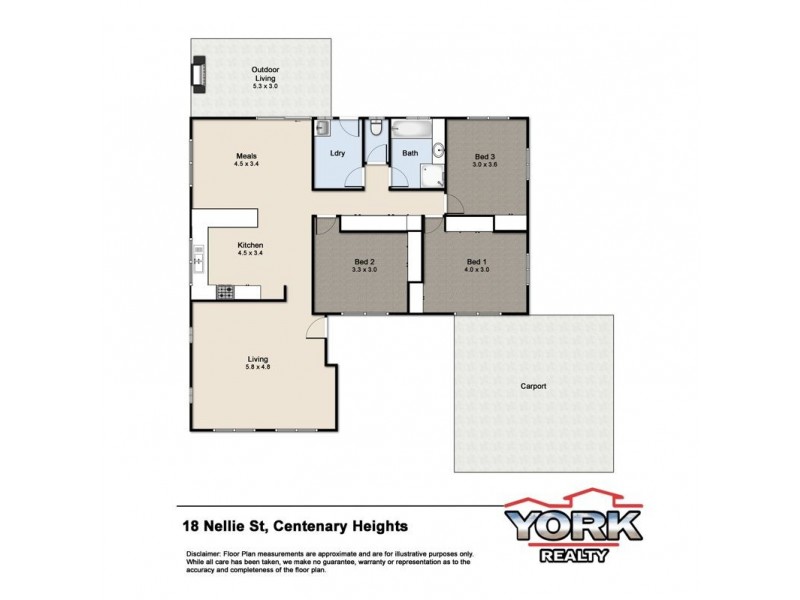 18 Nellie Street, Centenary Heights QLD 4350 Floorplan