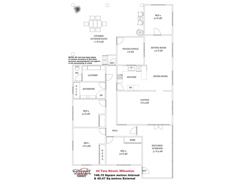 44 Tara Street, Wilsonton QLD 4350 Floorplan