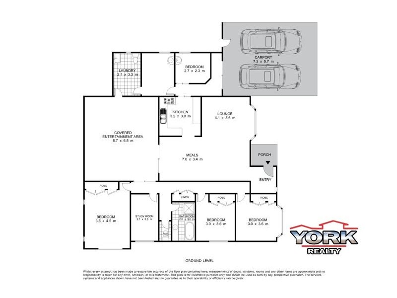 37 Horrocks Crescent, Kearneys Spring QLD 4350 Floorplan