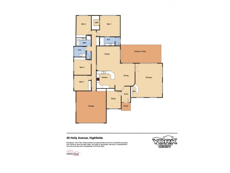 50 Holly Avenue, Highfields QLD 4352 Floorplan