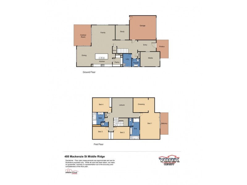 488 Mackenzie Street, Middle Ridge QLD 4350 Floorplan