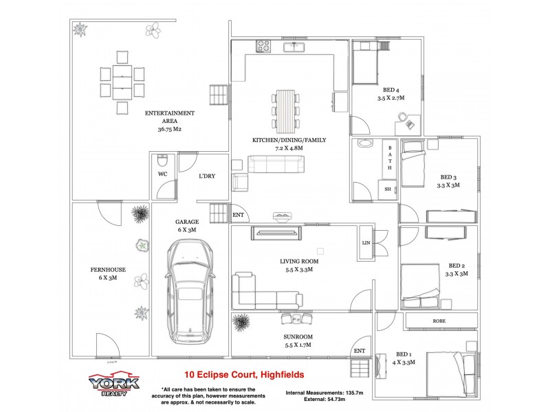 10 Eclipse Court, Highfields QLD 4352 Floorplan