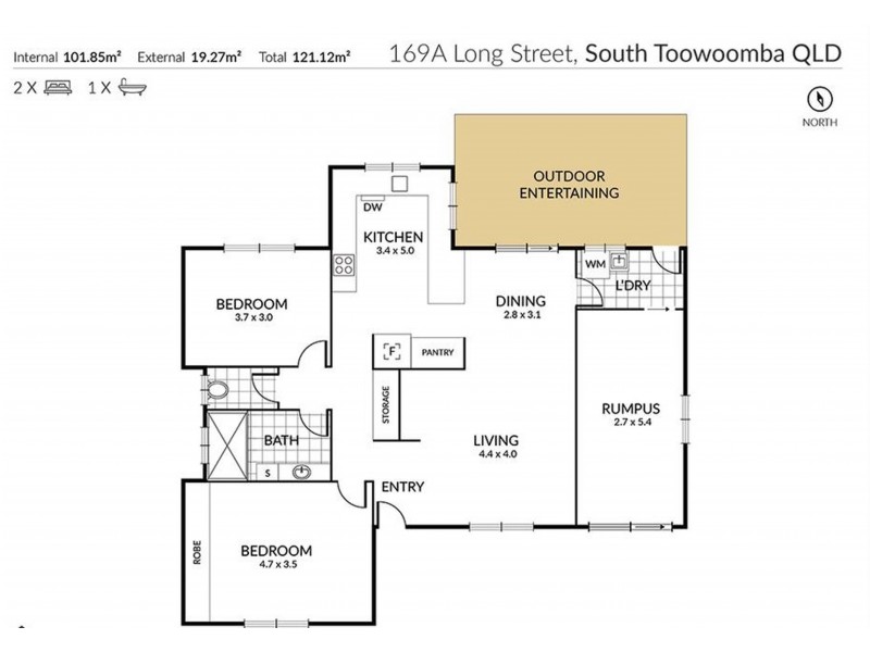 169a Long Street, South Toowoomba QLD 4350 Floorplan