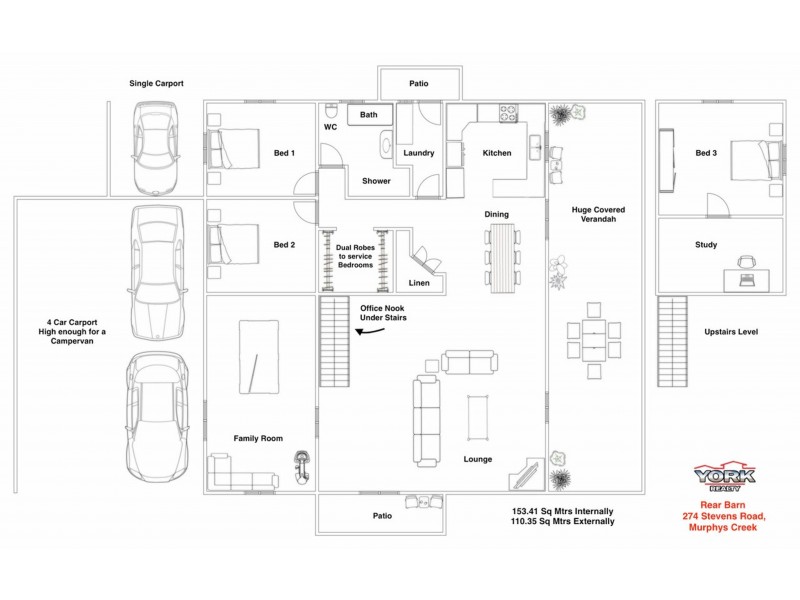 274 Stevens Road, Murphys Creek QLD 4352 Floorplan