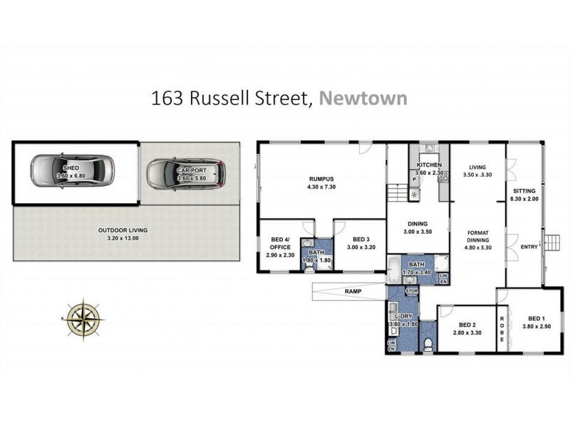 163 Russell Street, Newtown QLD 4350 Floorplan