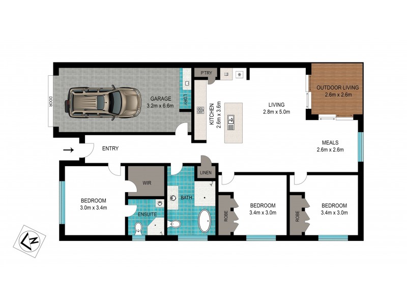 2/40 Shoesmith Road, Westbrook QLD 4350 Floorplan