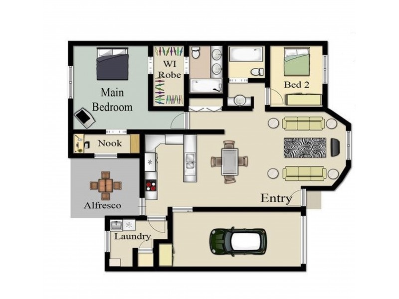 2/7 Alexander Avenue, Highfields QLD 4352 Floorplan