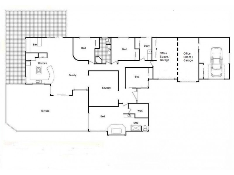 43 Windemere Terrace, Mount Lofty QLD 4350 Floorplan