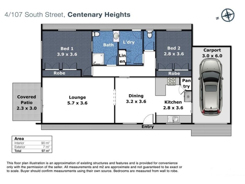 4/107 South Street, Rangeville QLD 4350 Floorplan