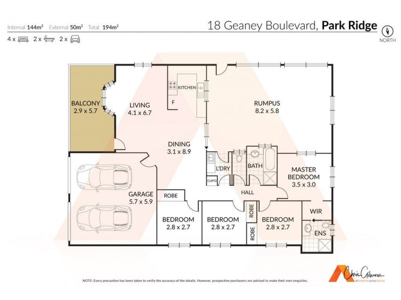 18 Geaney Boulevard, Crestmead QLD 4132 Floorplan