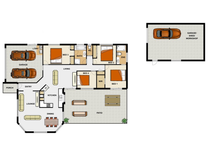 63 Short Street, Boronia Heights QLD 4124 Floorplan