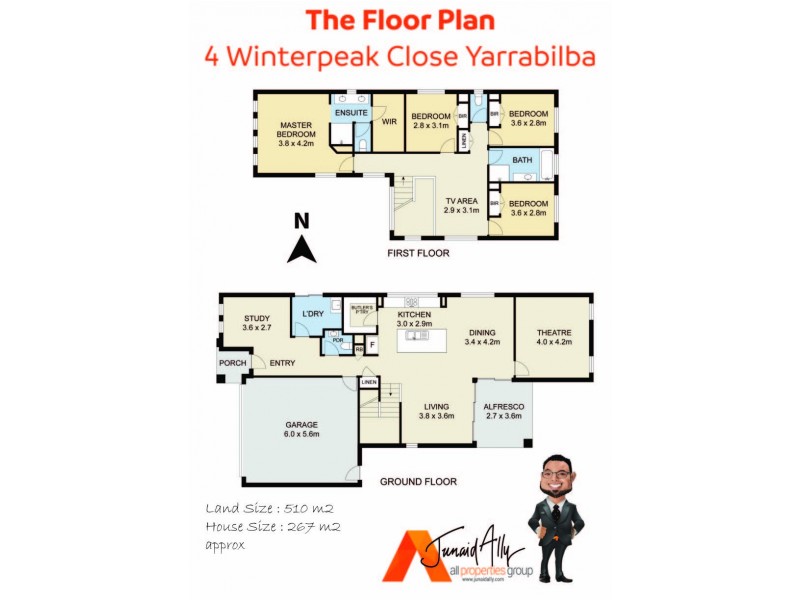4 Winterpeak Close, Yarrabilba QLD 4207 Floorplan
