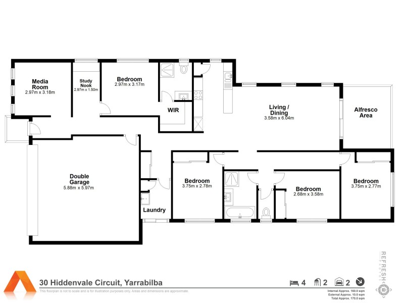 30 Hiddenvale Circuit, Yarrabilba QLD 4207 Floorplan