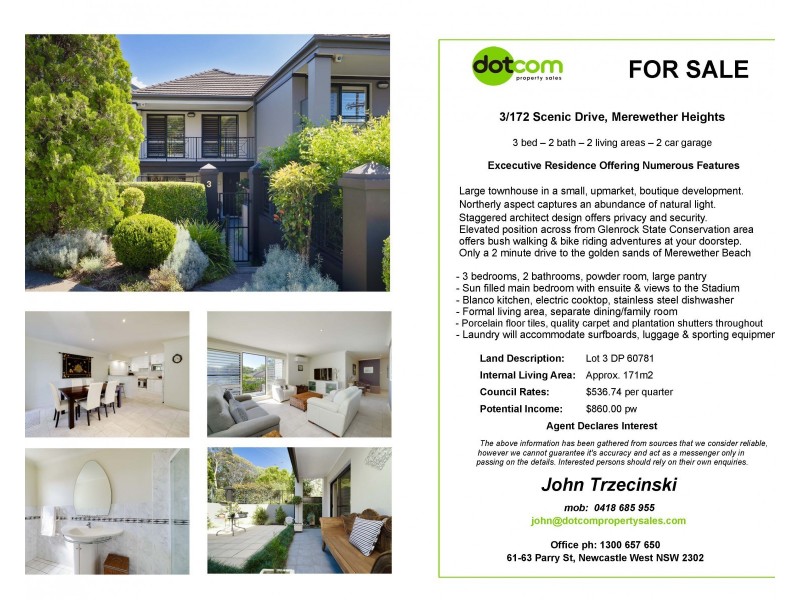3/172 Scenic Drive, Merewether Heights NSW 2291