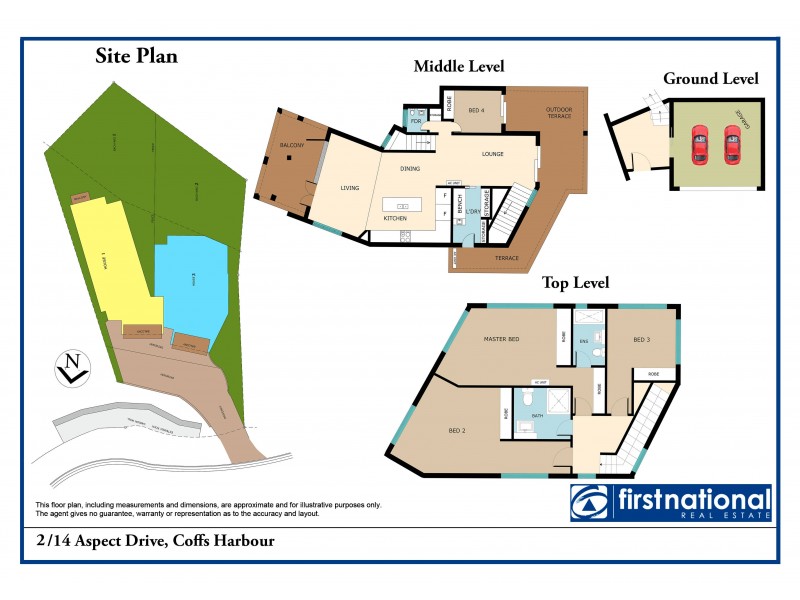 2/14 Aspect Drive, Coffs Harbour NSW 2450 Floorplan