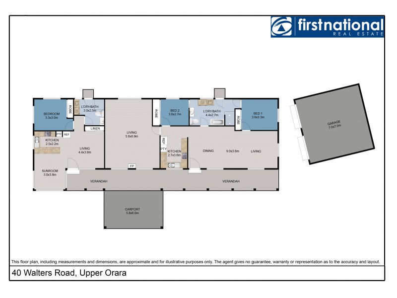 40 Walters Road, Upper Orara NSW 2450 Floorplan