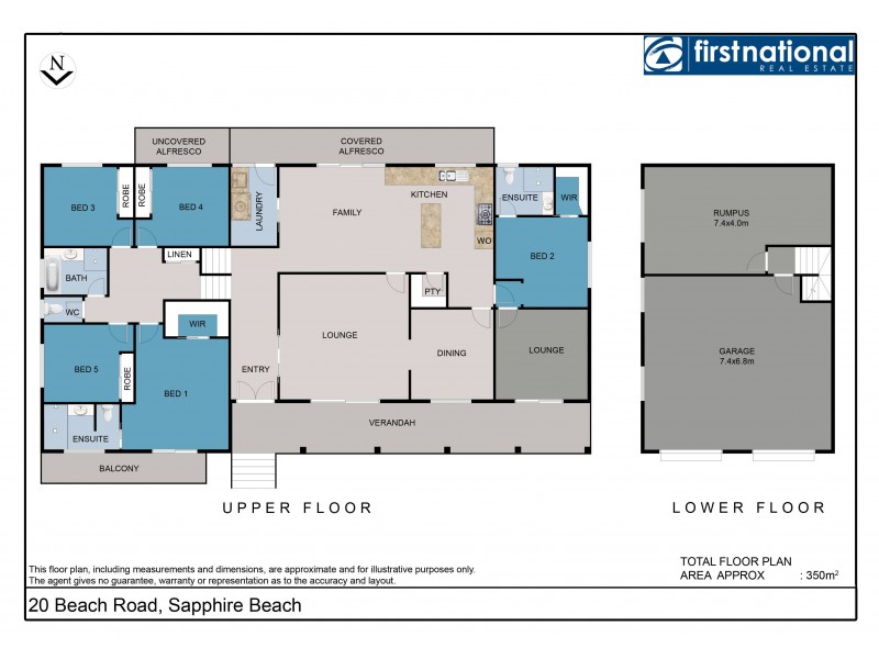 20 Beach Road, Sapphire Beach NSW 2450 Floorplan