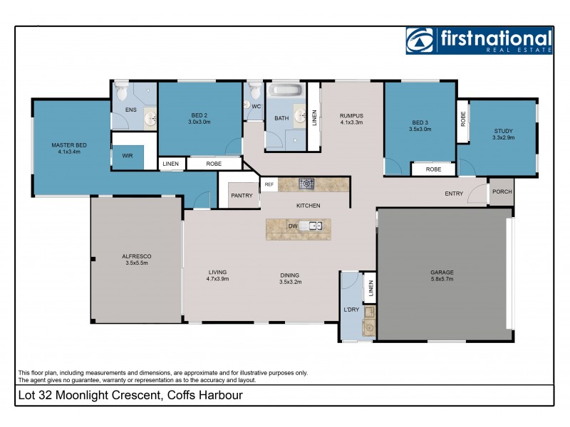 Lot 32 Moonlight Crescent, Coffs Harbour NSW 2450 Floorplan