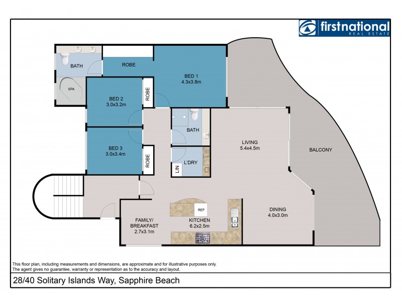 28/40 Solitary Islands Way, Sapphire Beach NSW 2450 Floorplan